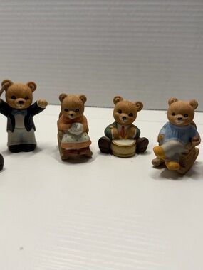 4 Homco Music Band Bears #1422 & 2 #1470 Rocking Bears Figurines